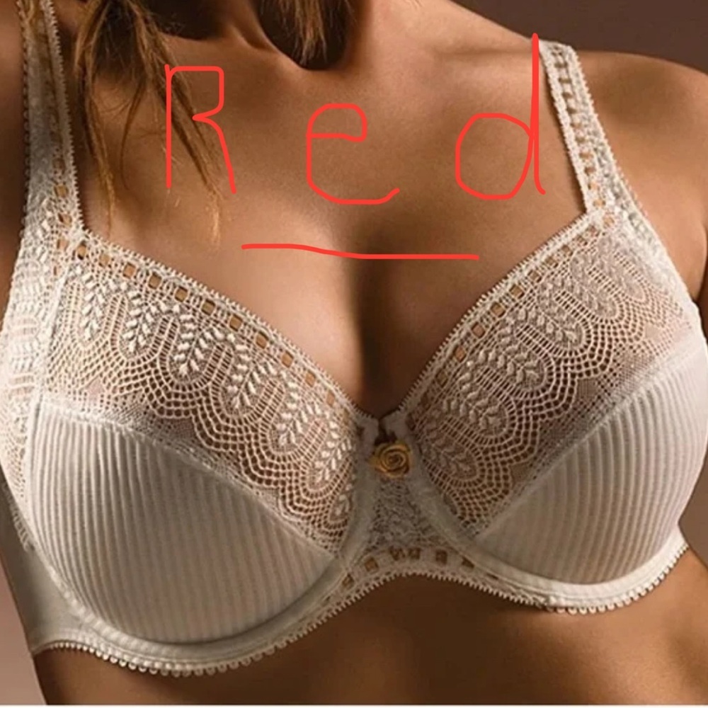 Chantelle Red Lace Underwire Bra
